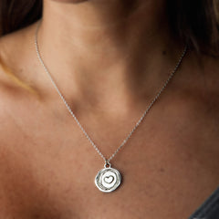 Corazon de Vida heart necklace in sterling silver